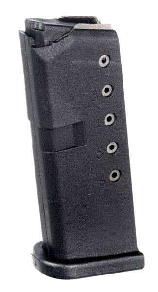 ProMag GLK12 Standard 6rd 9mm Luger Compatible w/ Glock 43 Black DuPont Zytel Polymer