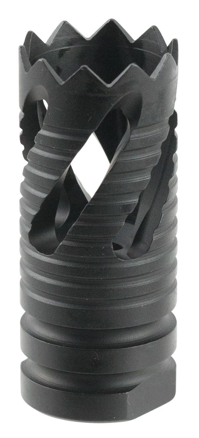 TacFire MZ1021 Thread Crown Muzzle Brake Black Oxide Steel with 1/2"-28 tpi Threads & 2.05" OAL for 5.56x45mm NATO AR-15