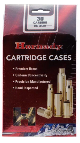 Hornady 8650 Unprimed Cases Cartridge 30 Carbine Rifle Brass