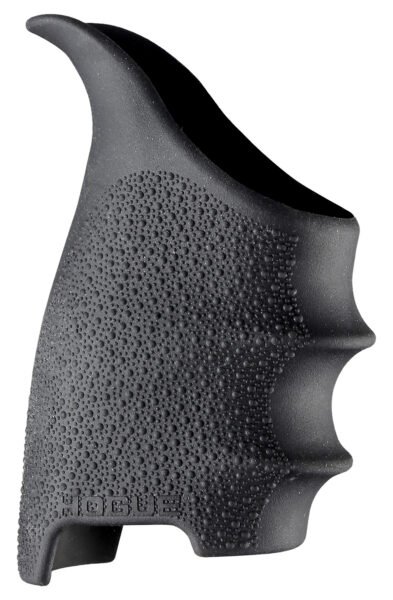Hogue 17600 HandAll Beavertail Grip Sleeve made of Rubber with Textured Black Finish & Finger Grooves for Sig P320