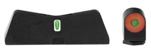 XS Sights GL0009S5N DXT2 Big Dot Night Sights fits Glock Black | Green Tritium Orange Outline Front Sight Green Tritium White Outline Bar Rear Sight