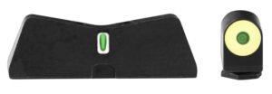 XS Sights GL0009S5Y DXT2 Big Dot Night Sights fits Glock Black | Green Tritium Yellow Outline Front Sight Green Tritium White Outline Bar Rear Sight