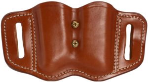 1791 Gunleather MAG21CBRA MAG2.1 Double Mag Holster Classic Brown Leather Belt Slide Belts 1.50" Wide Compatible w/ Single Stack Ambidextrous