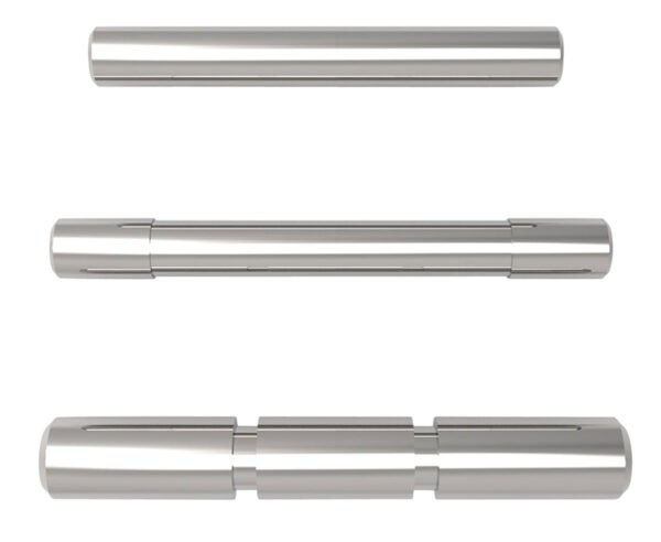 Cross Armory CRGPSSV 3 Pin Set Compatible w/ Glock Gen1-3 Silver Steel