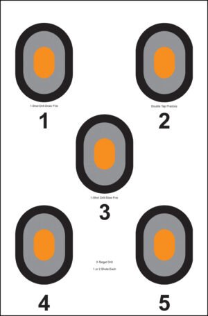 Action Target 530OC100 Bullseye Bullseye Paper 23" x 35" Multi-Color 100 Per Box