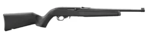 RUGER 10/22 22LR RIFLE 16.12" BLUED/BLACK SYNTHETIC STOCK FIBER FRONT SIGHT 1-10RD