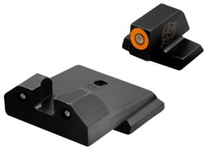 XS Sights SWR033S6N R3D Night Sights- Smith & Wesson  Black | Green Tritium Orange  Outline Front Sight Green Tritium  Rear Sight