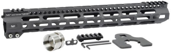 Midwest Industries MIULW15 Ultralight AR-15 Black Hardcoat Anodized Aluminum/Polymer 15" Picatinny/M-LOK