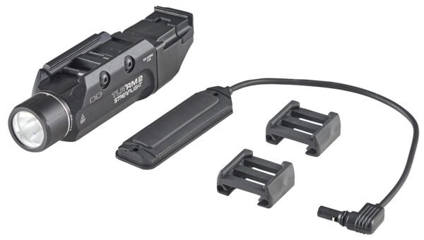 Streamlight 69450 TLR-2 RM Black Anodized Aluminum, 1,000 Lumens White LED Bulb, 297 Meters Beam, Picatinny Rail Mount