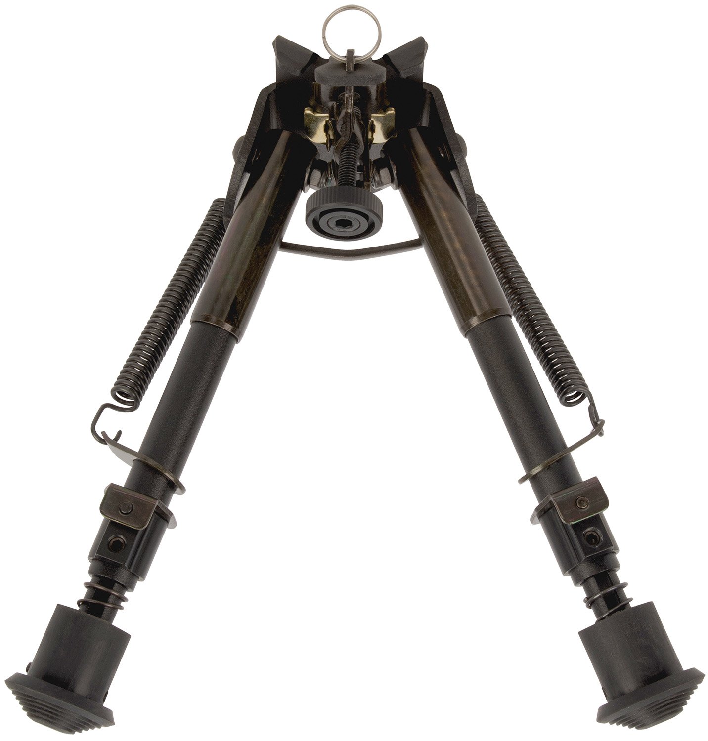 Allen 2207 Bozeman Rifle Bipod Black Aluminum w/Sling Swivel Stud Mount, Rubber Feet & 6-9" Vertical Adjustment