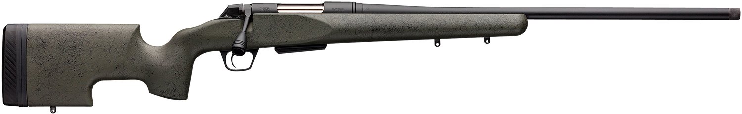 Winchester Guns 535732294 XPR SR 6.5 PRC Caliber with 3+1 Capacity, 22" Threaded Barrel, Black Perma-Cote Metal Finish & Black Webbed Green Grayboe Renegade Long Range Stock Right Hand (Full Size)