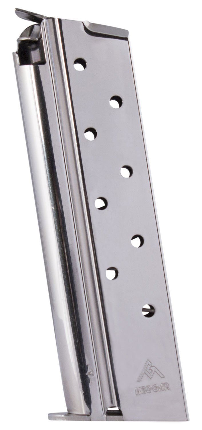 Mec-Gar MGCGGOV10N 1911 Government 8rd 10mm Auto, Fits 1911 Government Nickel Carbon Steel