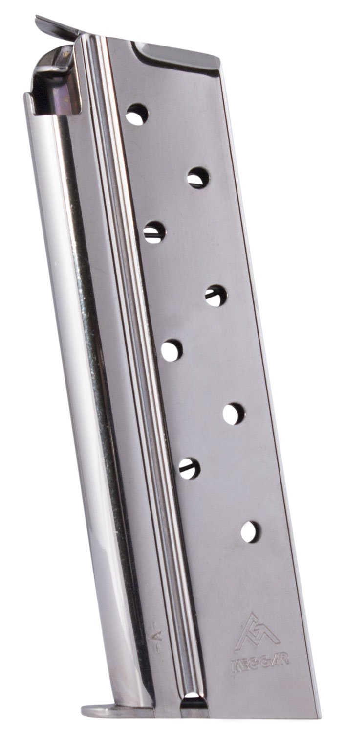 Mec-Gar MGCGGOV38N 1911 Government 9rd 38 Super, Nickel Carbon Steel