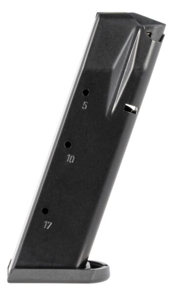 Mec-Gar MGWIT9SFAFC Tanfoglio 17rd 9mm Luger, Fits Tanfoglio Witness Sm Frame Blued w/Anti-Friction Coating Carbon Steel