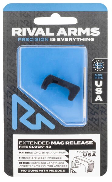 Rival Arms RA72S001A Magazine Release Sig P320 Extended Hard Black Anodized Aluminum