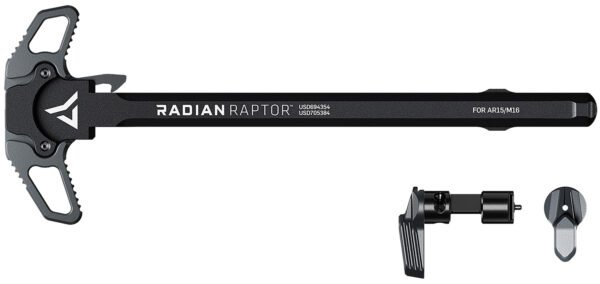 Radian Weapons R0664 Raptor Charging Handle & 45/90 Talon Safety, Radian Gray, Ambi Controls, Fits Mil-Spec AR-15/M16 Platform