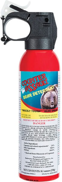 Counter Assault 15067024 Bear Spray Capsaicin Range 32 ft-7 Seconds 8.10 oz