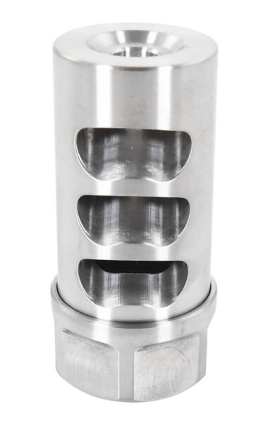 American Precision Arms G2L5830S Gen 2 Little Bastard Self Timing Brake Stainless Steel with 5/8"-24 tpi Threads, 2.22" OAL & 1" Diameter for 30 Cal Rifle