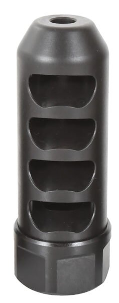 American Precision Arms G2F5838N Gen 2 Fat Bastard Self Timing Brake Black Nitride Stainless Steel with 5/8"-24 tpi Threads, 3.30" OAL & 1.115" Diameter for 338 Cal Rifle