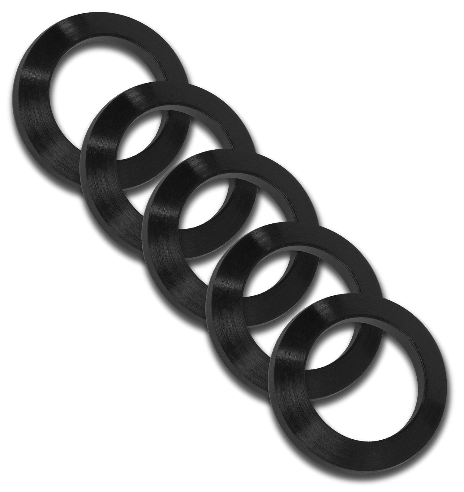 GrovTec US Inc GTHM320 Crush Washer 308 Cal Black Nitride Steel 5/8"-24 tpi Rifle 5 Per Pack