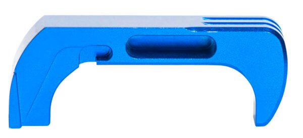 Cross Armory CRG5MCBL Mag Catch Extended Compatible w/Glock Gen4-5 Blue Anodized Aluminum