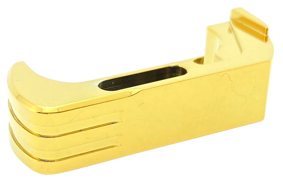 Cross Armory CRG5MCGD Mag Catch Extended Compatible w/Glock Gen4-5 Gold Anodized Aluminum