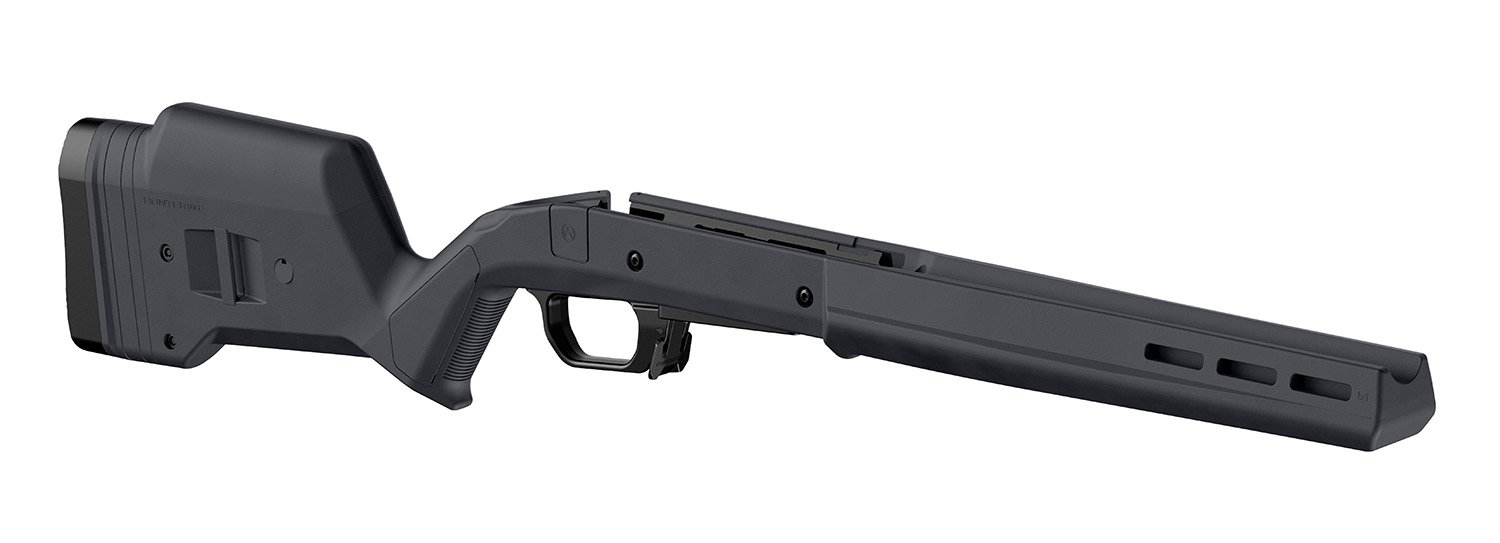 Magpul MAG1069-GRY-RT Hunter 110 Stock Fixed with Aluminum Bedding & Adjustable Comb Gray Synthetic for Savage 110 Short Action Right Hand
