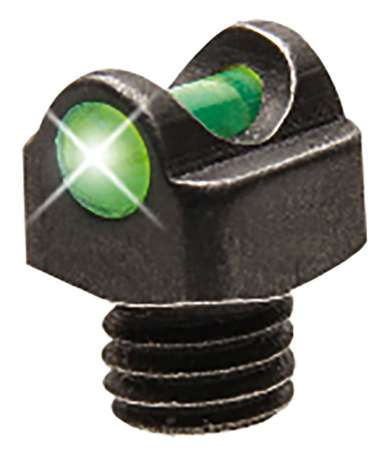 TruGlo TGTG954BG StarBrite Deluxe Bead Black | Green Fiber Optic Front Sight 3-56" Threads