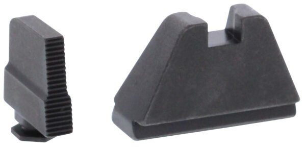AmeriGlo GL507 Optic Compatible Sight Set for Glock 5XL Tall Serrated Front Sight-Black Rear Sight