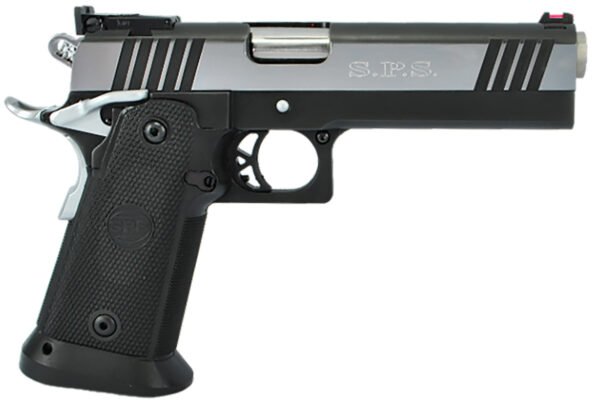 TriStar 85674 SPS Pantera 1911 9mm Luger 18+1 5" Stainless Steel Barrel, Black Chrome Serrated Steel Slide, Black Steel Frame w/Beavertail, Black Polymer Grip, Right Hand