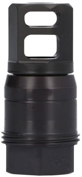 Sig Sauer SL76258X2425DEGM Clutch-Lok QD Muzzle Brake Black Stainless Steel with 5/8" 24 tpi Threads for 7.62mm 25 Degree Taper