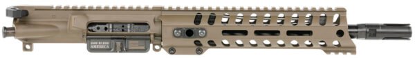 Patriot Ordnance Factory  Minuteman Complete Upper 5.56x45mm NATO 10.50" Black Nitride Barrel Aluminum Patriot Brown Receiver 9" M-LOK Handguard Lo Pro DI Gas Block (Mid Length)