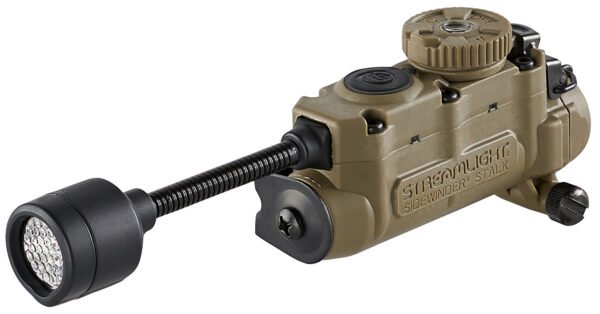 Streamlight Sidewinder Stalk Helmet Light 23/28/57/76 Lumens White White/Red/Green/Blue/IR LED Bulb Coyote 28 Meters Distance Features Arc Rail Mount & Assembly