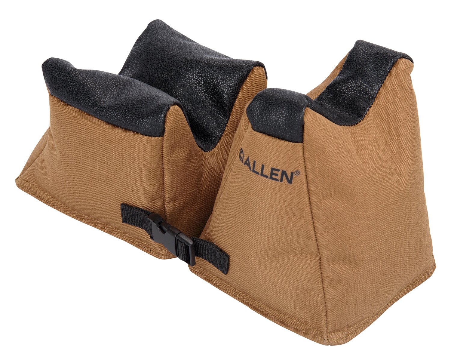 Allen 18411 X-Focus Combo Prefilled Front and Rear Bag, Coyote w/Black Accents Ripstop Polyester, Tacky Grip Bottom Weighs 5.10 lbs., 11.50" L x 5.50" H