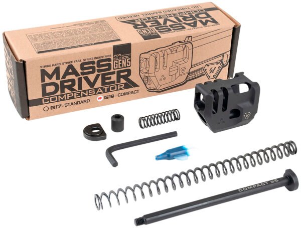 Strike Industries G5MDCOMPC Mass Driver Compensator Black for Glock 19 Gen 5