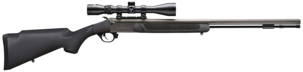 Traditions CR584110440 NitroFire w/Scope 50 Cal 209 Primer 26" Gray Cerakote Fluted & Tapered Barrel, Drilled & Tapped Receiver, Black Fixed Synthetic Stock, 3-9x40mm Duplex