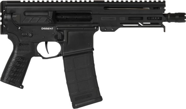 CMMG 30A0E33AB Dissent 300 Blackout 30+1 6.50", Black Cerakote Rec, OEM Grip, Picatinny Buffer Adapter, Zeroed Drop-In Single Stage Trigger