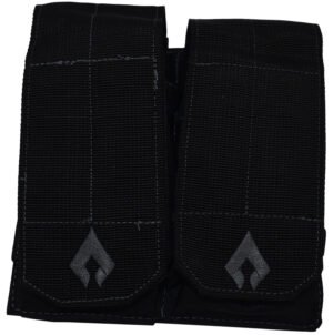 Advance Warrior Solutions AROTTMPBL Double Mag Pouch Open Top Black MOLLE