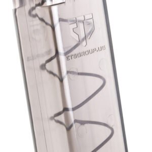 ETS Group SMKGLK922 Pistol Mags Competition Legal 22rd Extended 9mm Luger Compatible w/ Glock 17 Smoke Polymer
