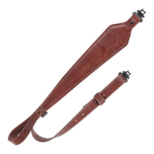 Heritage Cases 8510 Deer Deboss Brown Leather 28"-35" OAL Rifle