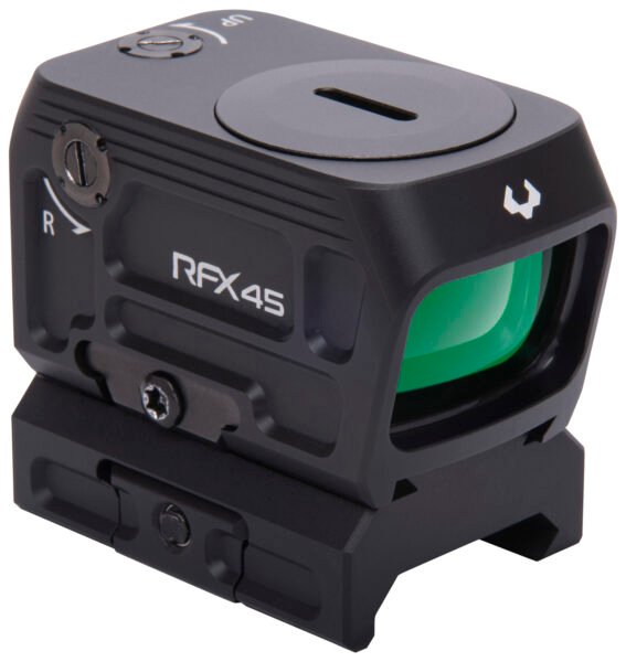 Viridian 9810059 RFX45  Black Anodized 1 x 24 mm x 15.5 mm 5 MOA Green Dot ACRO/Picatinny Low Mount