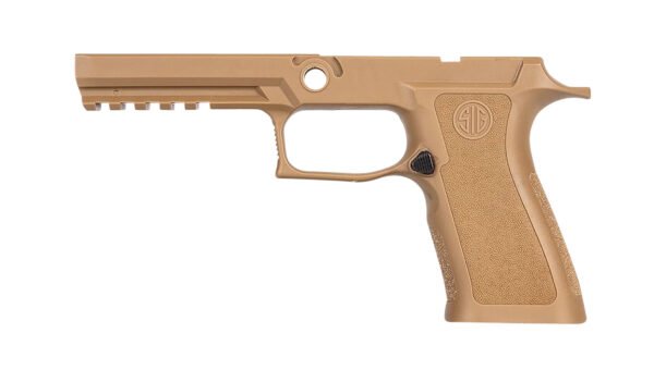 Sig Sauer GRIPMODXF943MCOY P320 Grip Module X-Series (Medium Size Module), 9mm Luger/40 S&W/357 Sig, Coyote Polymer, Fits Full Size Sig P320 (4.70")