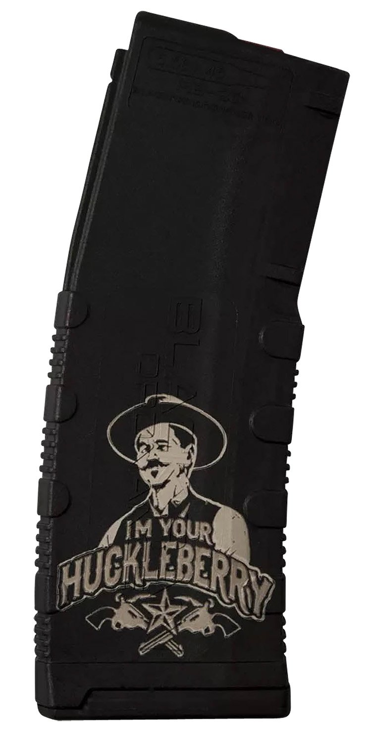Black Rain Ordnance MAG30HUCKLEBERRY Magazine 30rd 223 Rem/5.56 NATO Huckleberry Engraving Fits AR-15 Platform