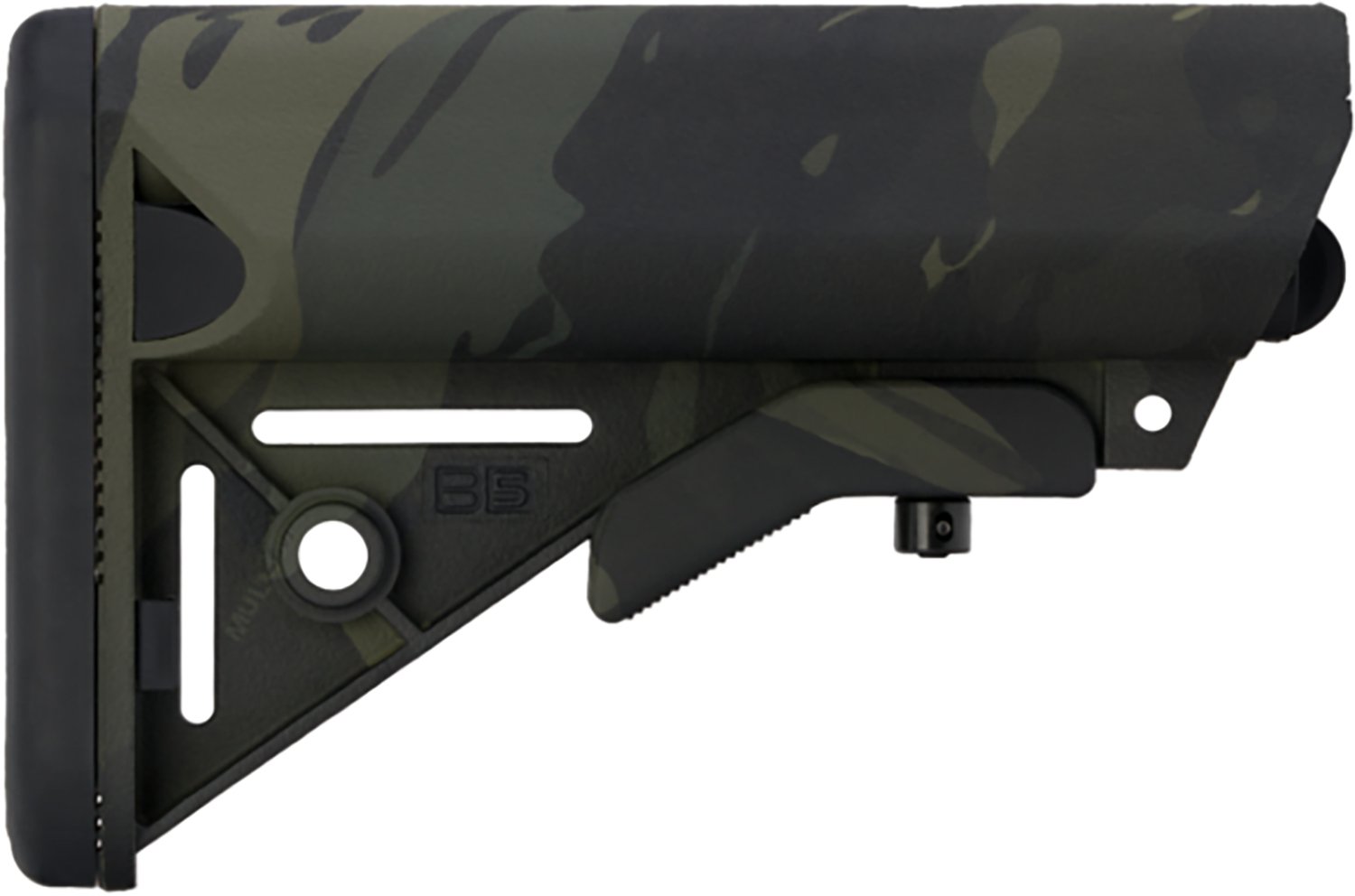 B5 Systems SOP1422 Enhanced SOPMOD Black Multi-Cam Synthetic for AR-Platform with Mil-Spec Receiver Extension (Tube Not Included)