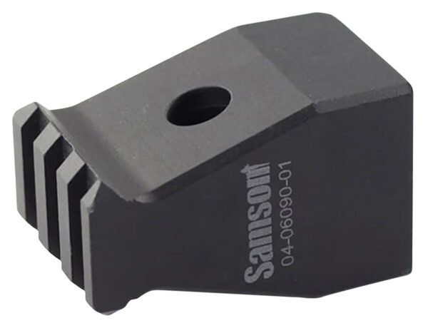 Samson 040609001 Rear Trunnion Stock Adapter  Picatinny Rail, Black Anodized Aluminum, Fits Most AK-Platform