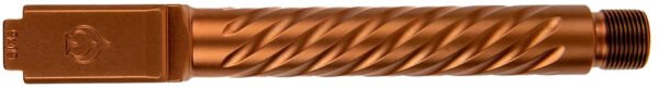 Ballistic Advantage BAPSG175T3R Premium Series  9mm Luger Fits Glock 17 Gen 5 Spiral Fluted Threaded Copper PVD Stainless Steel
