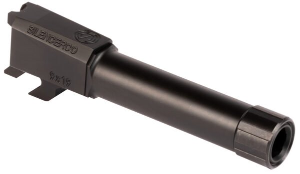 SilencerCo AC2290 S&W 9mm Luger 3.50" Threaded Black Nitride Stainless Steel, Fits S&W M&P Shield