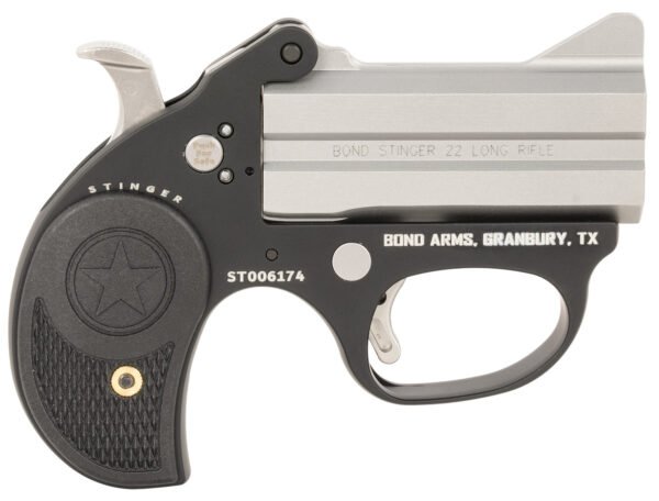 Bond Arms BASL Stinger  22 LR 2 3" Matte Double Anodized Stainless Steel Barrel, Anodized Aluminum Frame, Black Rubber Grip