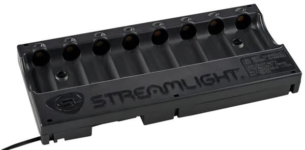 Streamlight 20230 8-Unit Bank Charger Black SL-59/CR123A Battery 12V DC