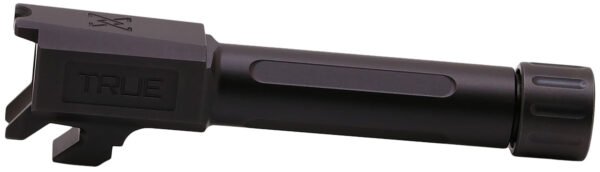 True Precision Inc TPSHCBXTBL Springfield  9mm Luger 3.10" Threaded Black Nitride Stainless Steel, Fits Springfield Hellcat